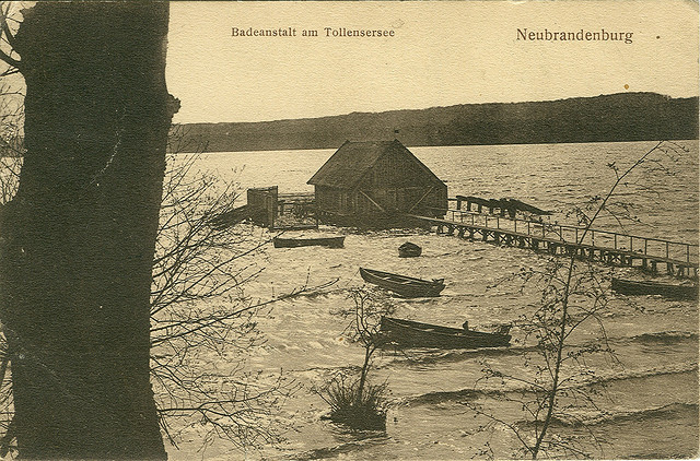 Alte Ansichtskarte Tollensesee in Neubrandenburg