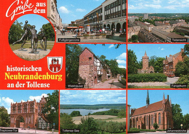 Alte Ansichtskarte Mehrbild aus Neubrandenburg